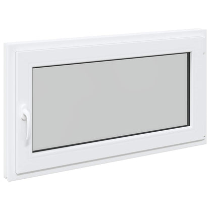Basement Window RISOR 110 x 70 cm PVC and Glass White