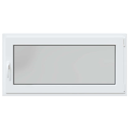Basement Window RISOR 120 x 60 cm PVC and Glass White