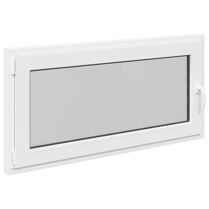 Basement Window RISOR 120 x 60 cm PVC and Glass White