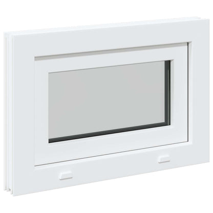 Basement Window RISOR 60 x 40 cm PVC and Glass White