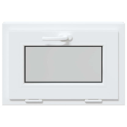 Basement Window RISOR 60 x 40 cm PVC and Glass White