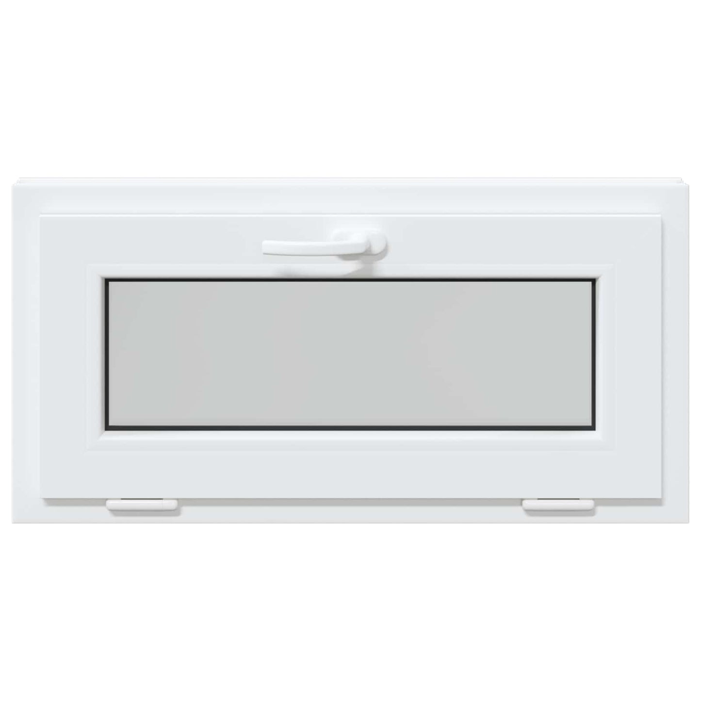 Basement Window RISOR 80 x 40 cm PVC and Glass White