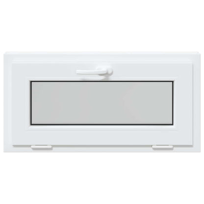 Basement Window RISOR 80 x 40 cm PVC and Glass White