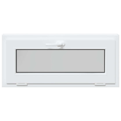 Basement Window RISOR 90 x 40 cm PVC and Glass White