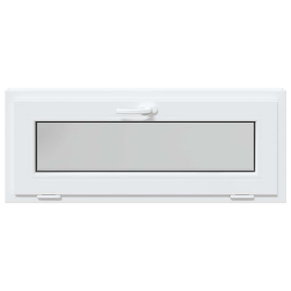 Basement Window RISOR 110 x 40 cm PVC and Glass White