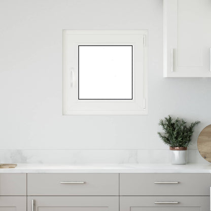 Basement Window RISOR 50 x 50 cm PVC and Glass Anthracite