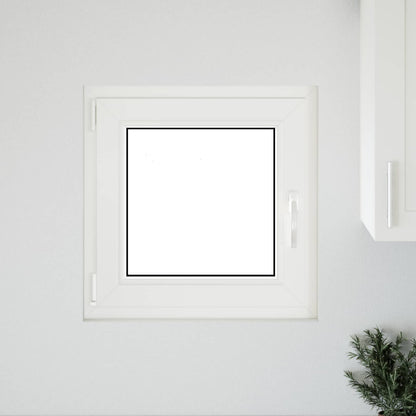 Basement Window RISOR 50 x 50 cm PVC and Glass Anthracite