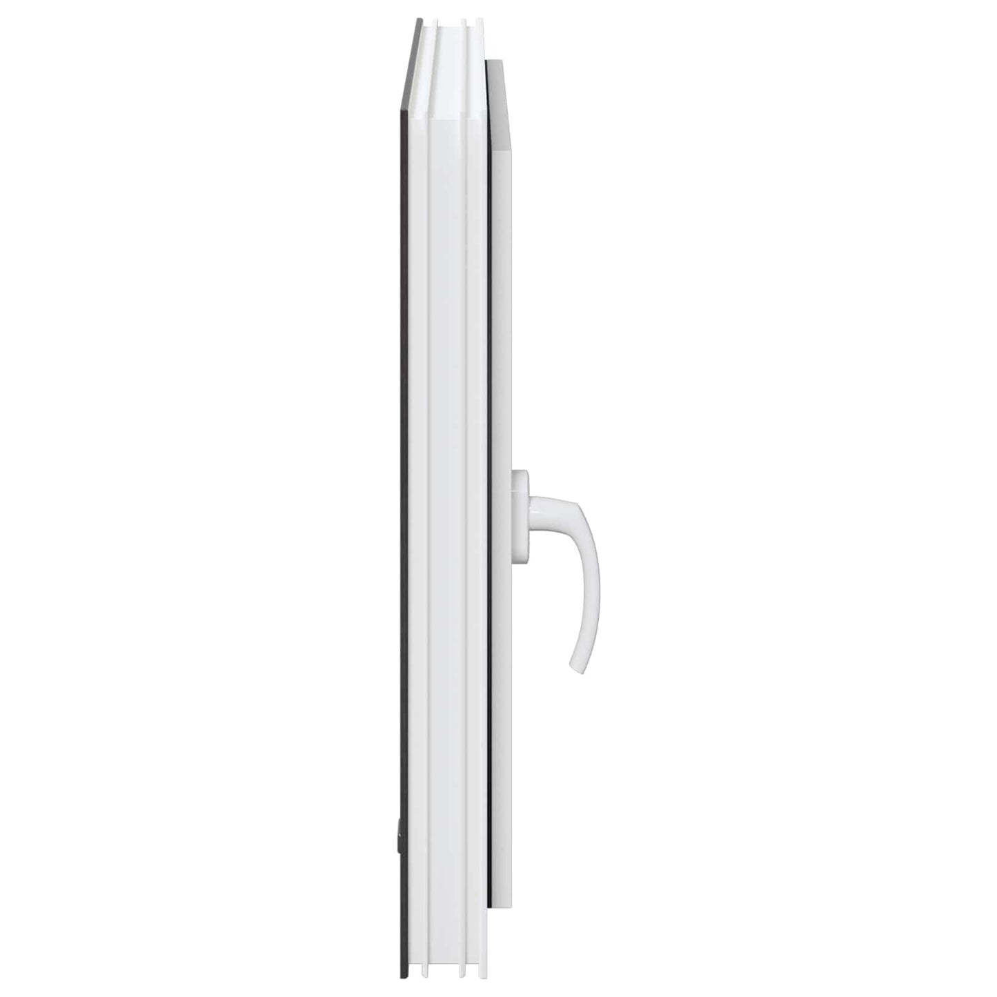 Basement Window RISOR 60 x 60 cm PVC and Glass Anthracite