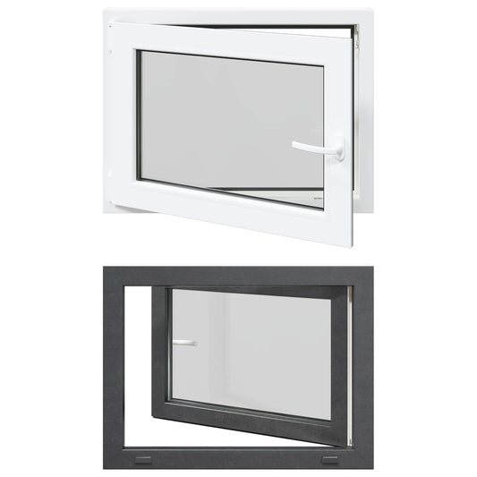Basement Window Internal Colour White RISOR 80 x 50 cm