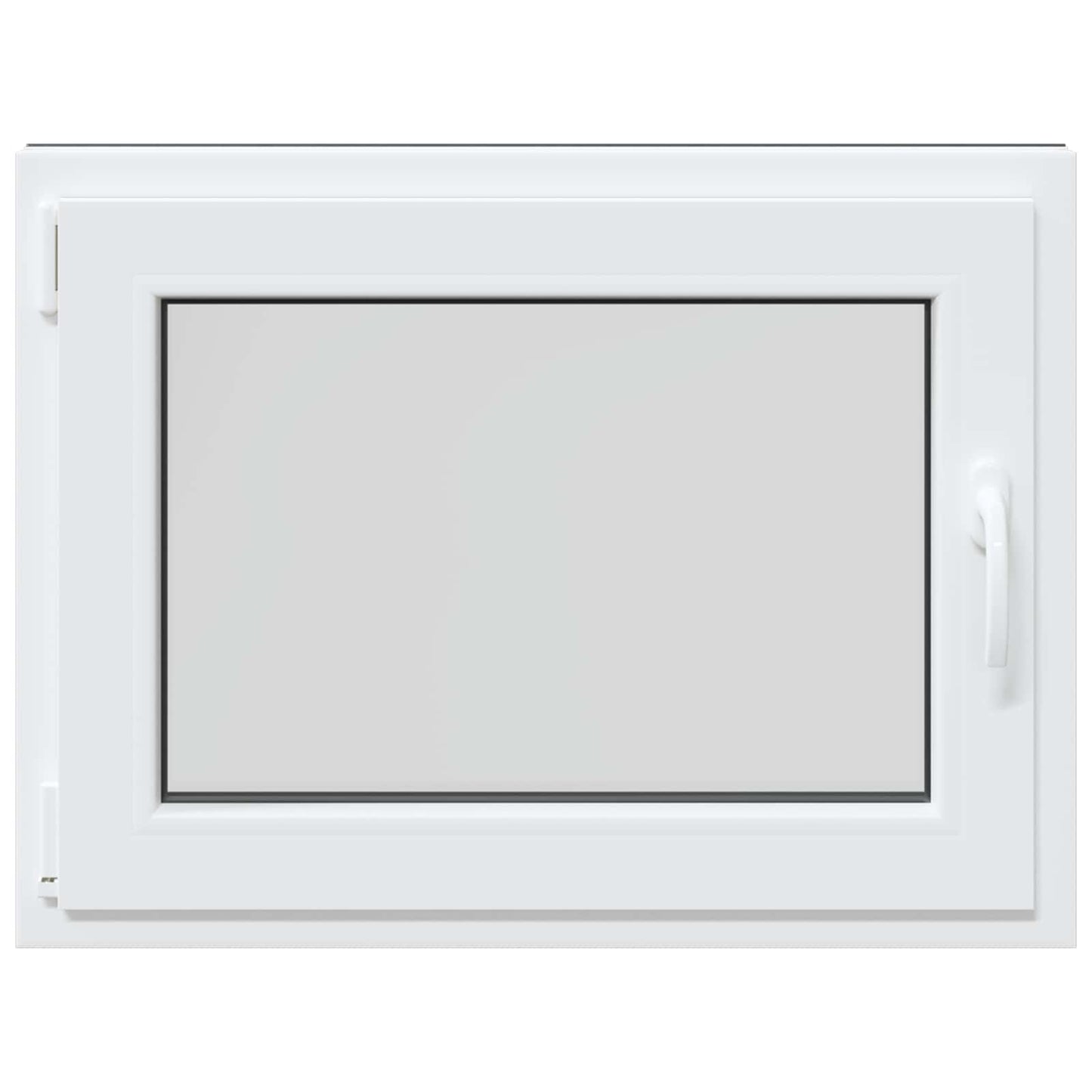 Basement Window RISOR 80 x 50 cm PVC and Glass Anthracite