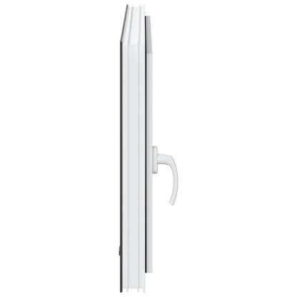 Basement Window RISOR 80 x 70 cm PVC and Glass Anthracite