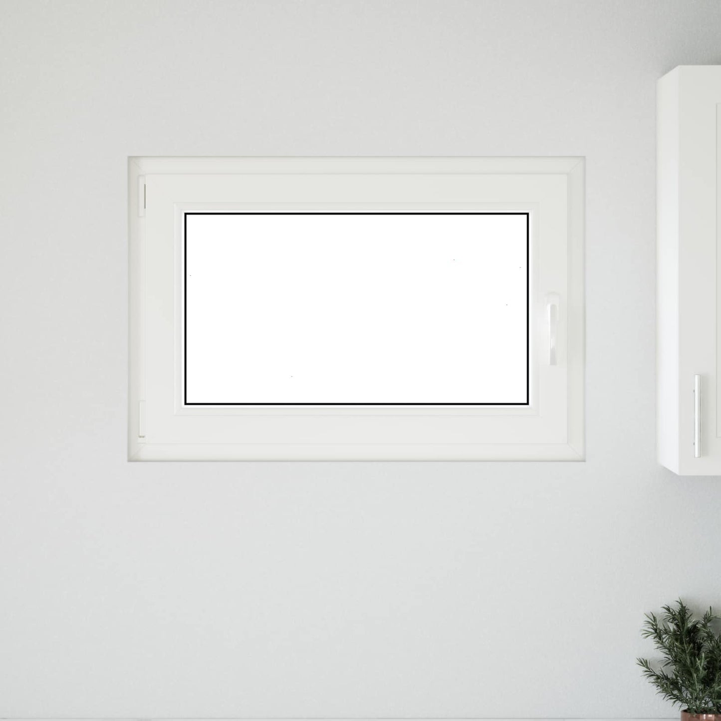 Basement Window RISOR 90 x 70 cm PVC and Glass Anthracite