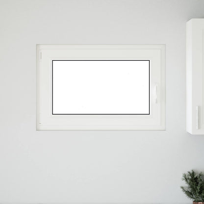 Basement Window RISOR 90 x 70 cm PVC and Glass Anthracite
