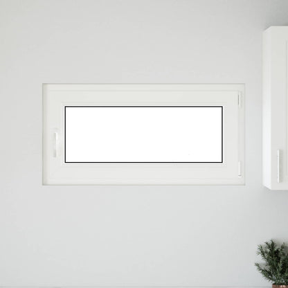 Basement Window RISOR 100 x 50 cm PVC and Glass Anthracite