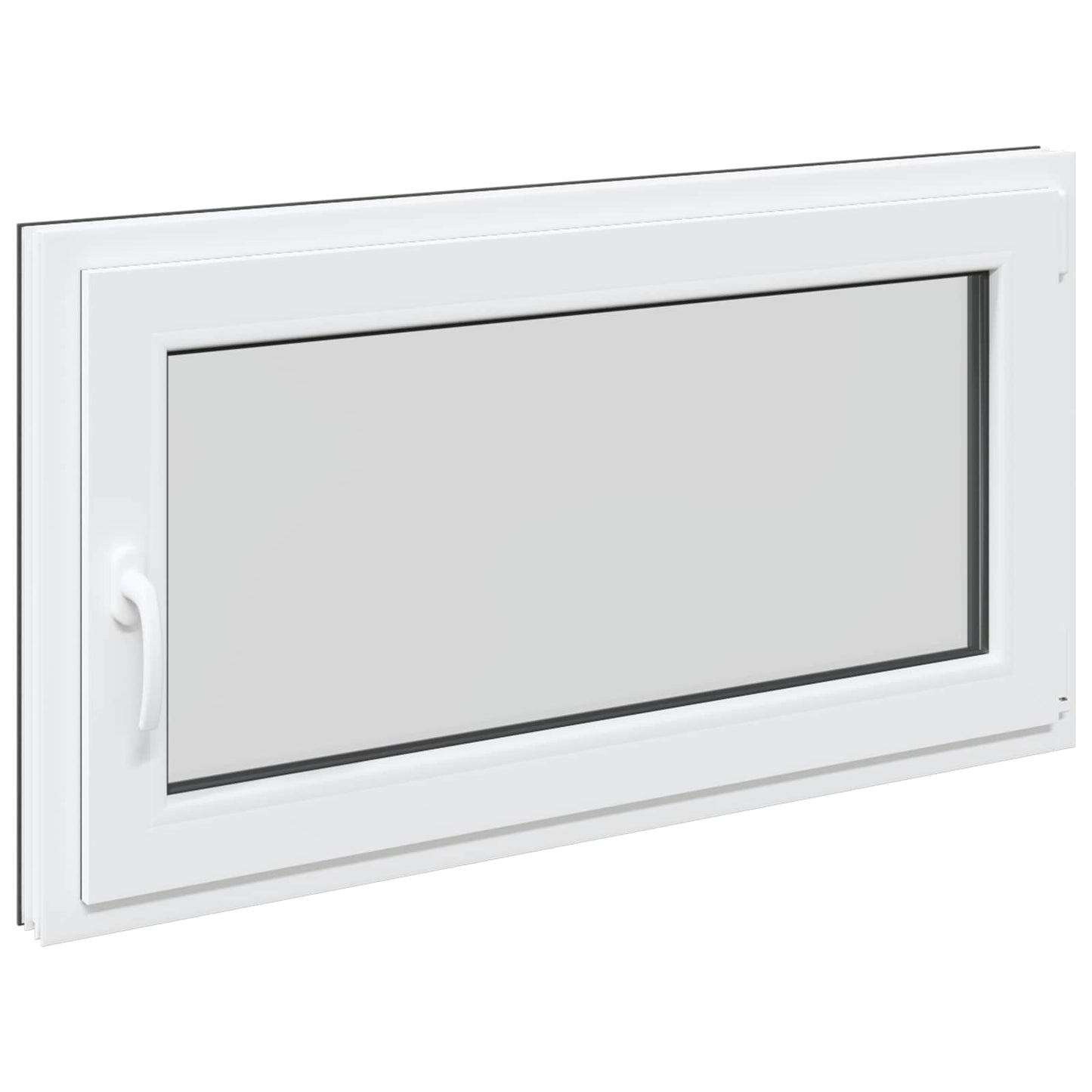 Basement Window RISOR 110 x 50 cm PVC and Glass Anthracite