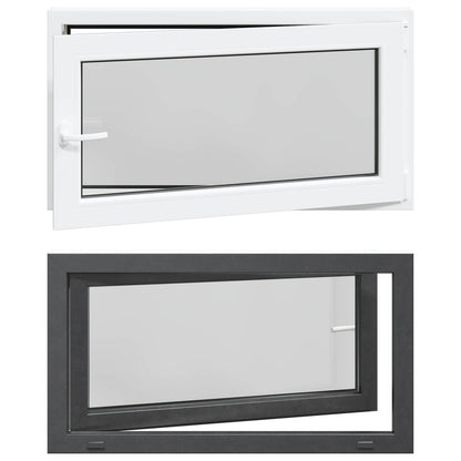 Tilt & Turn Basement Window RISOR 110 x 70 cm PVC and Glass