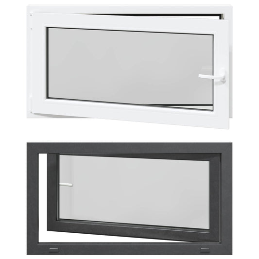 Tilt & Turn Basement Window RISOR 110 x 70 cm PVC and Glass