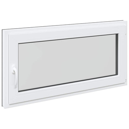 Basement Window RISOR 120 x 60 cm PVC and Glass Anthracite
