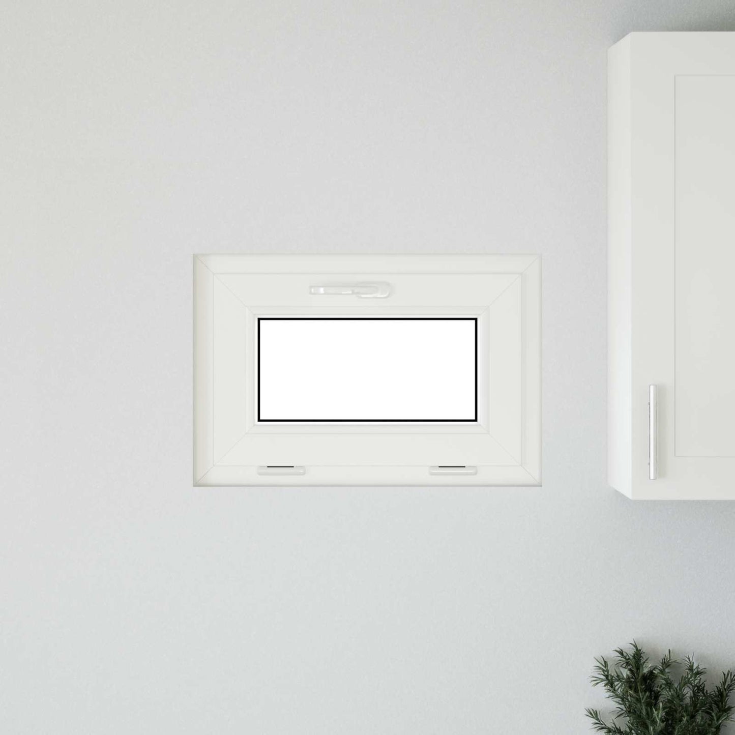 Basement Window RISOR 60 x 40 cm PVC and Glass Anthracite