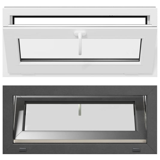 Basement Window Internal Colour White RISOR 90 x 40 cm