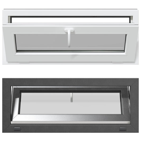 Basement Window Internal Colour White RISOR 100 x 40 cm