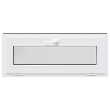 Basement Window RISOR 100 x 40 cm PVC and Glass Anthracite
