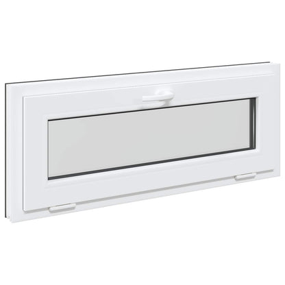 Basement Window RISOR 110 x 40 cm PVC and Glass Anthracite