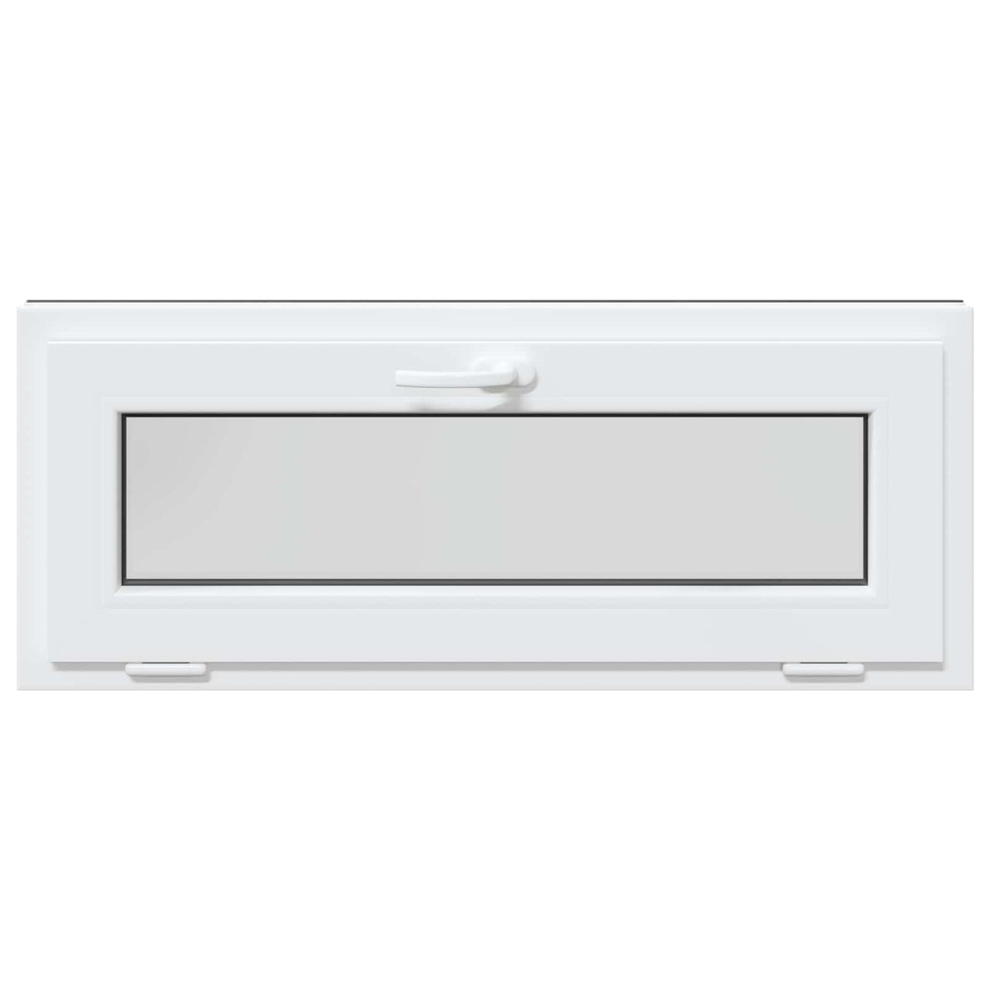 Basement Window RISOR 110 x 40 cm PVC and Glass Anthracite