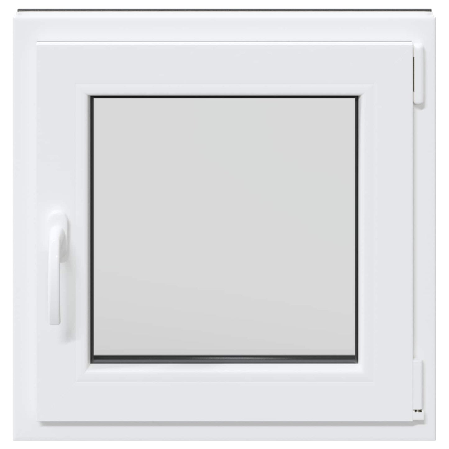 Basement Window RISOR 50 x 50 cm PVC and Glass Anthracite