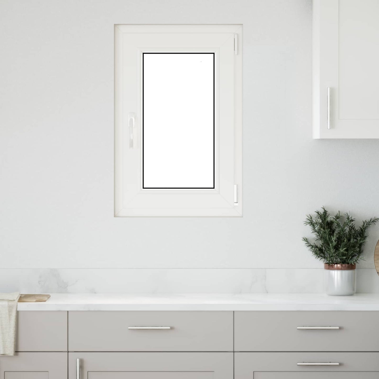 Tilt & Turn Basement Window RISOR 50 x 75 cm PVC and Glass