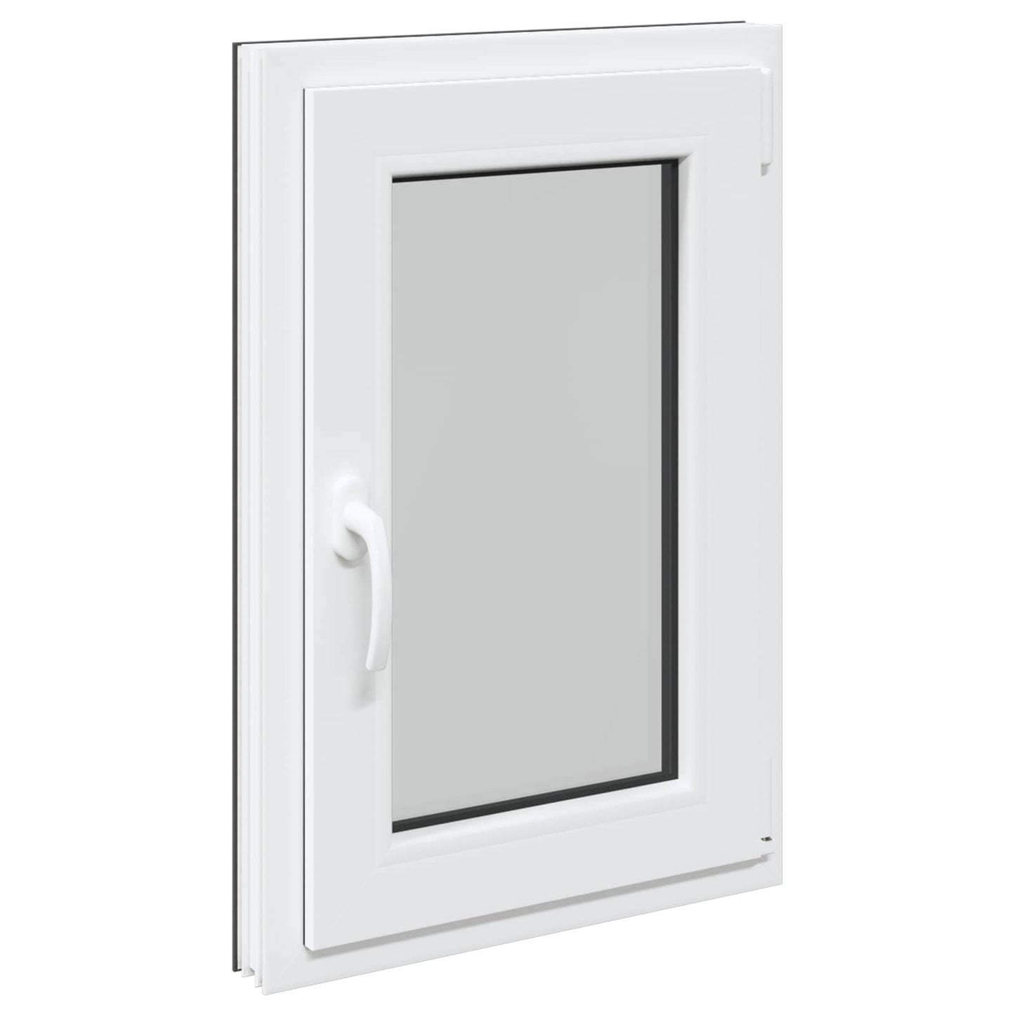 Basement Window RISOR 50 x 75 cm PVC and Glass Anthracite