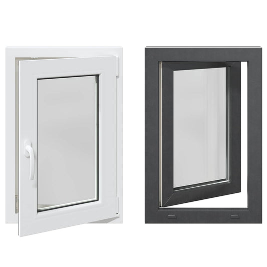 Tilt & Turn Basement Window RISOR 50 x 75 cm PVC and Glass