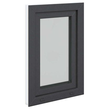 Basement Window RISOR 50 x 75 cm PVC and Glass Anthracite
