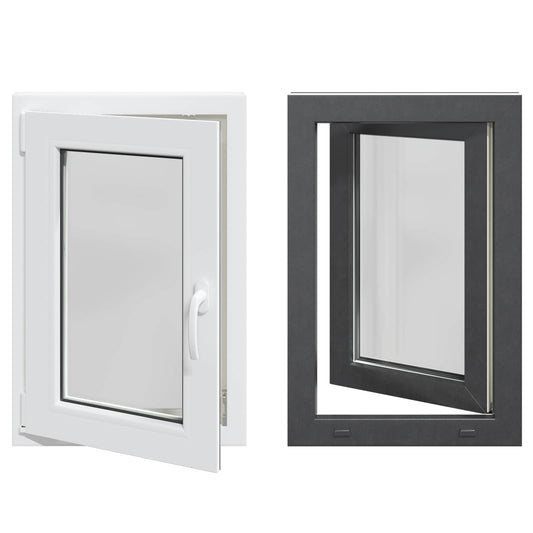 Tilt & Turn Basement Window RISOR 50 x 75 cm PVC and Glass