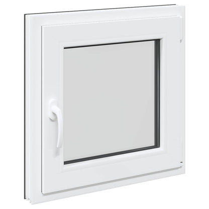 Basement Window RISOR 60 x 60 cm PVC and Glass Anthracite