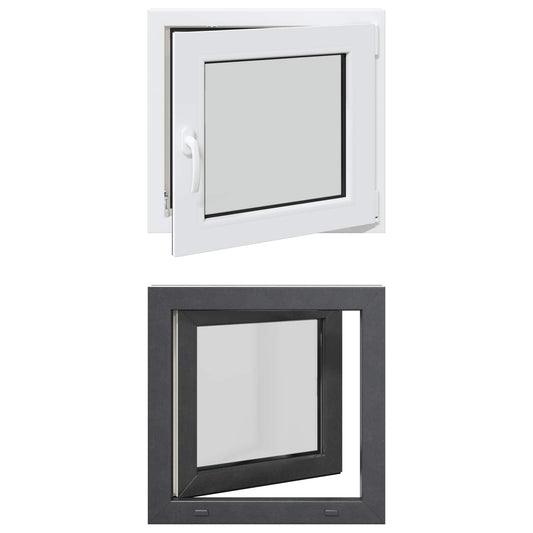 Tilt & Turn Basement Window RISOR 60 x 60 cm PVC and Glass