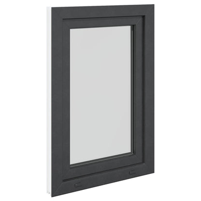Basement Window RISOR 60 x 100 cm PVC and Glass Anthracite