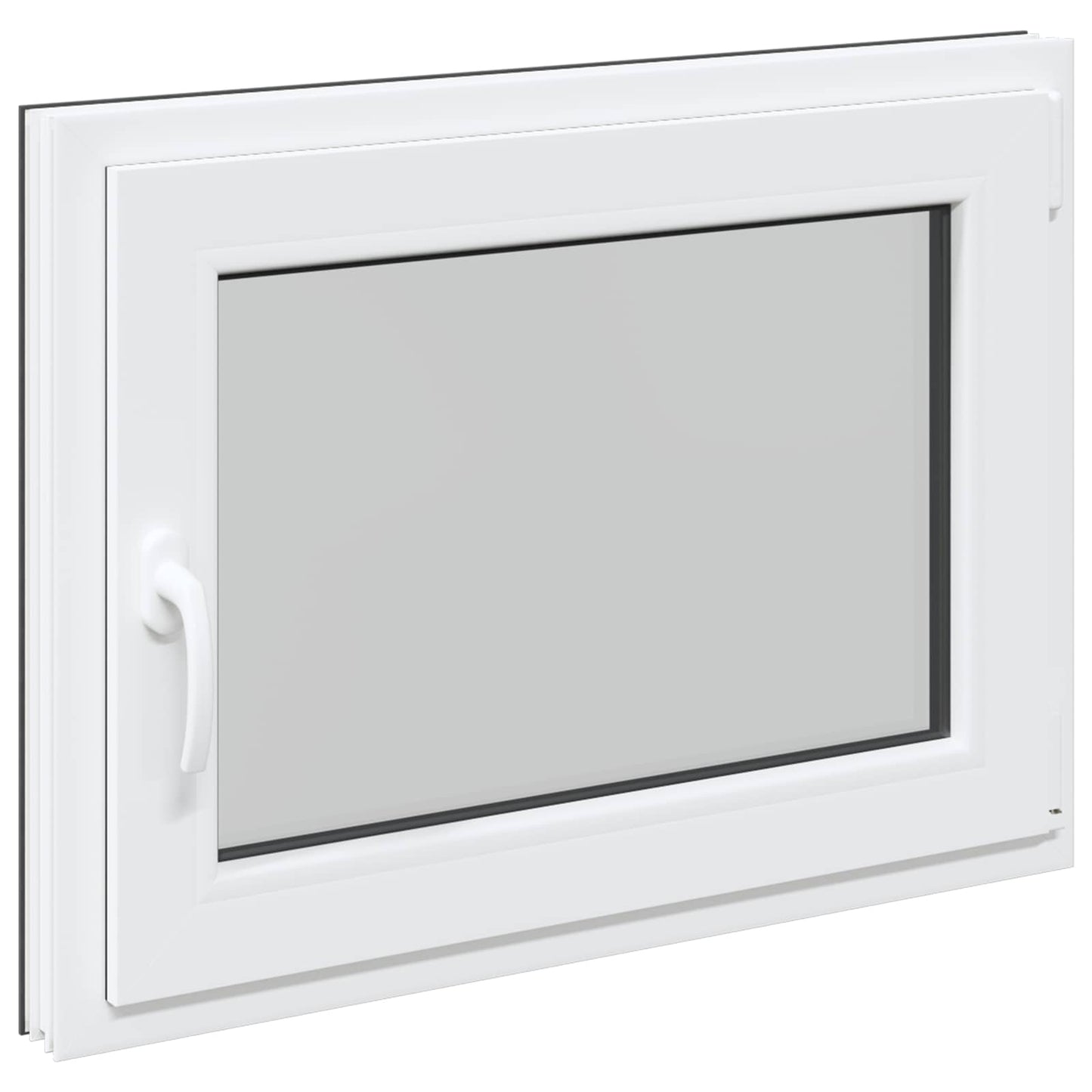 Basement Window RISOR 60 x 100 cm PVC and Glass Anthracite