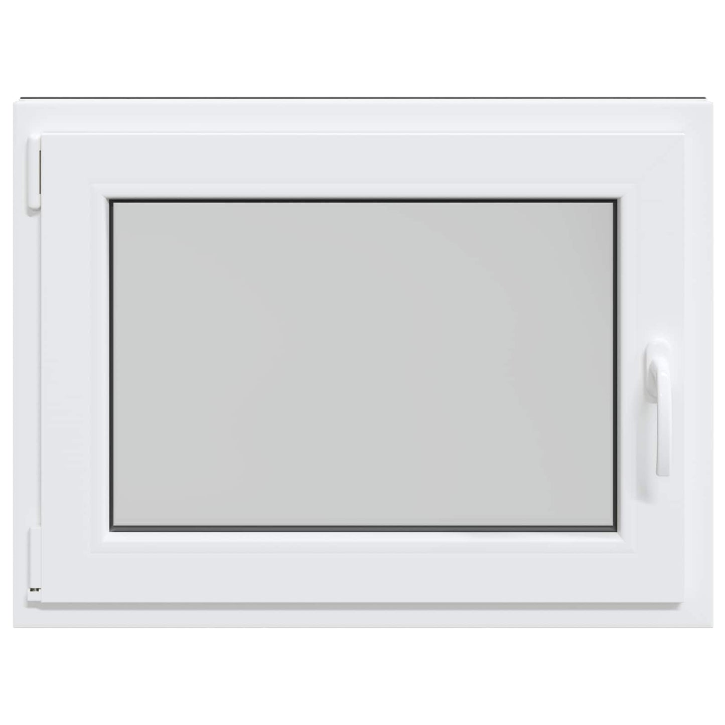 Basement Window RISOR 80 x 50 cm PVC and Glass Anthracite