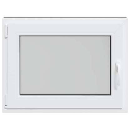 Basement Window RISOR 80 x 50 cm PVC and Glass Anthracite