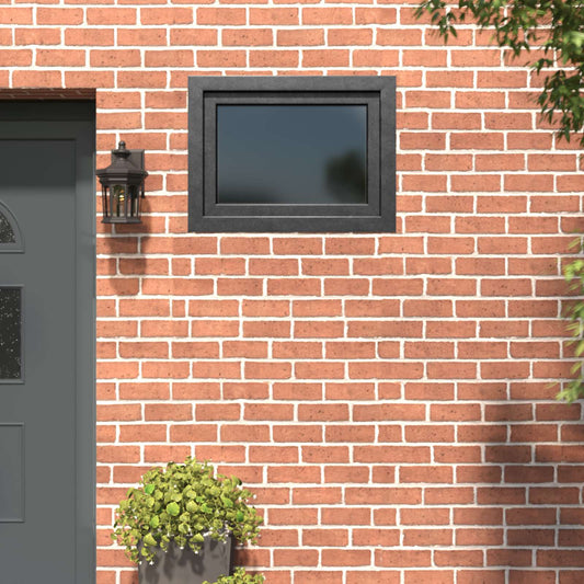 Tilt & Turn Basement Window RISOR 80 x 50 cm PVC and Glass