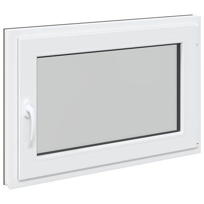 Basement Window RISOR 80 x 70 cm PVC and Glass Anthracite