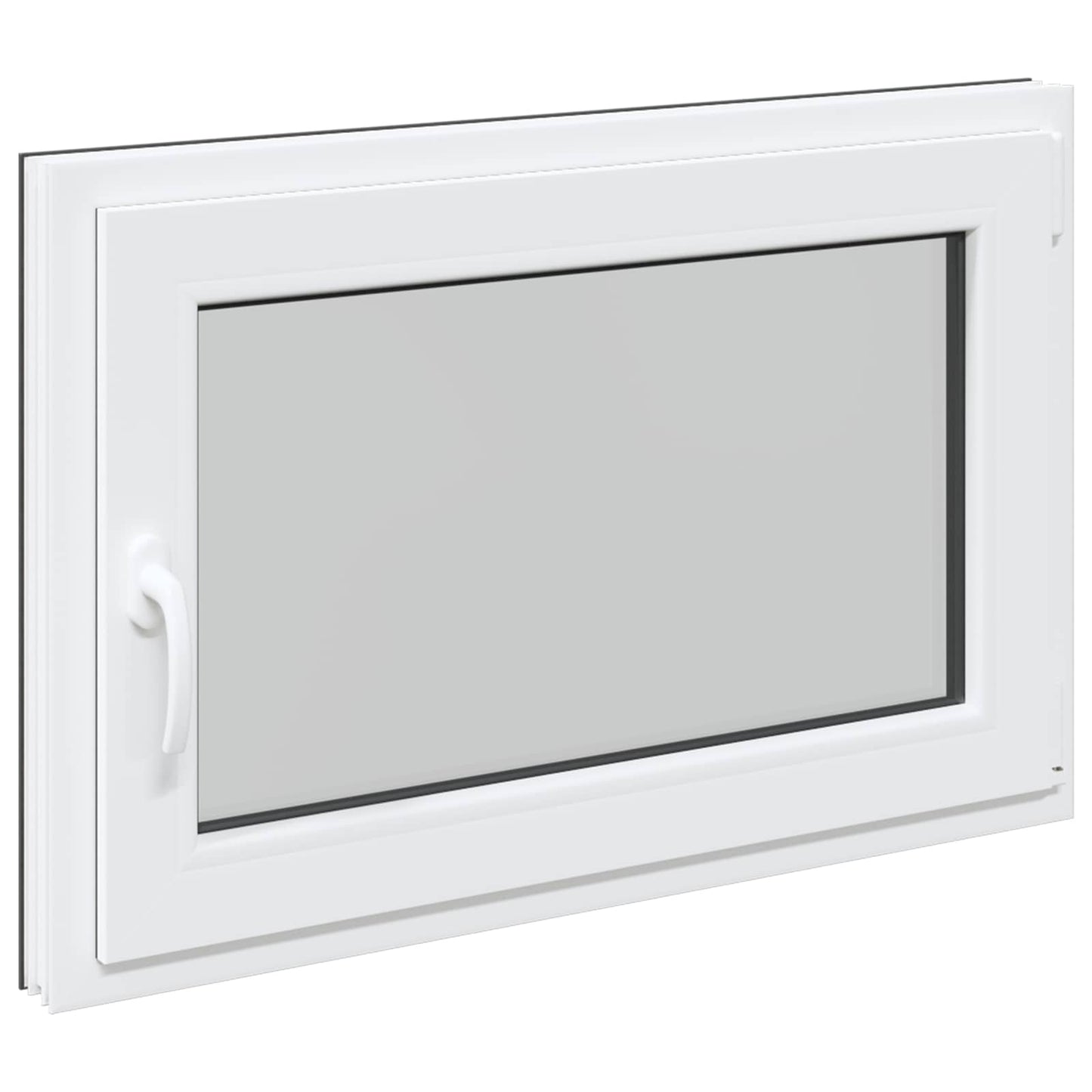 Basement Window RISOR 90 x 60 cm PVC and Glass Anthracite