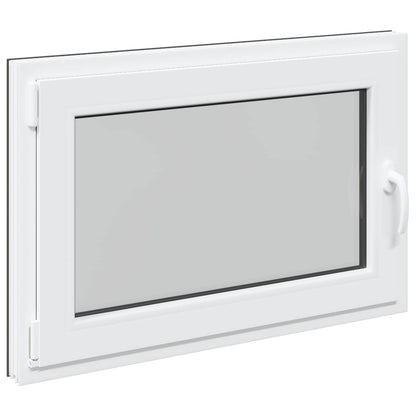 Basement Window RISOR 90 x 70 cm PVC and Glass Anthracite