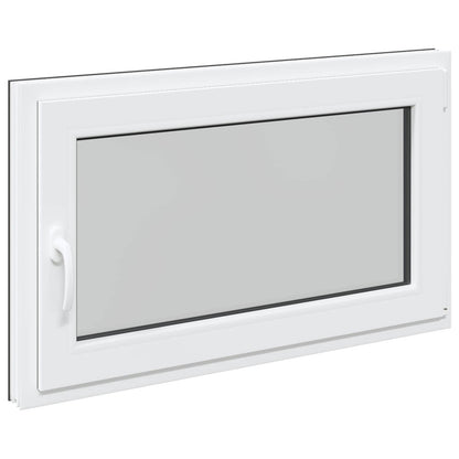 Basement Window RISOR 100 x 70 cm PVC and Glass Anthracite