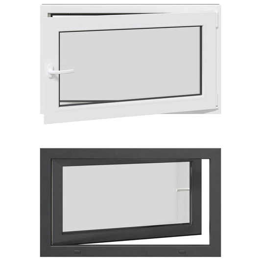 Tilt & Turn Basement Window RISOR 100 x 70 cm PVC and Glass