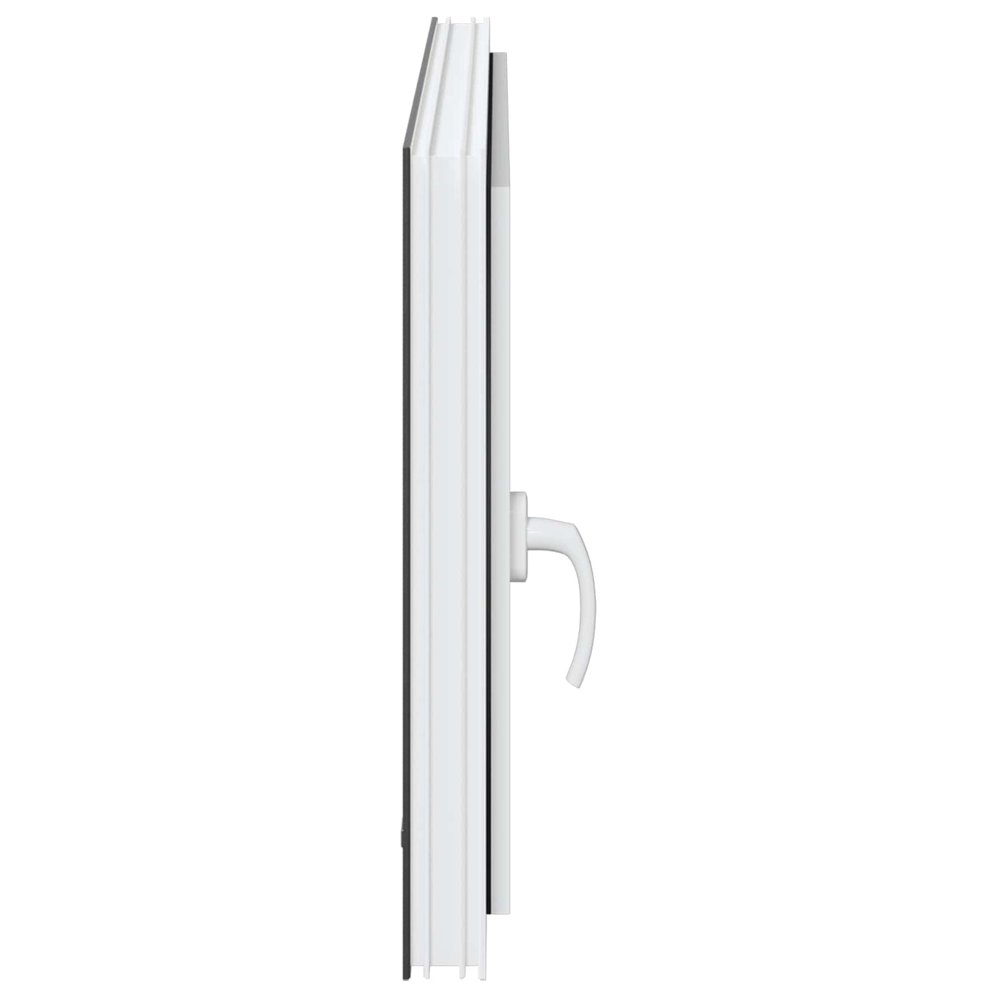 Basement Window RISOR 100 x 70 cm PVC and Glass Anthracite