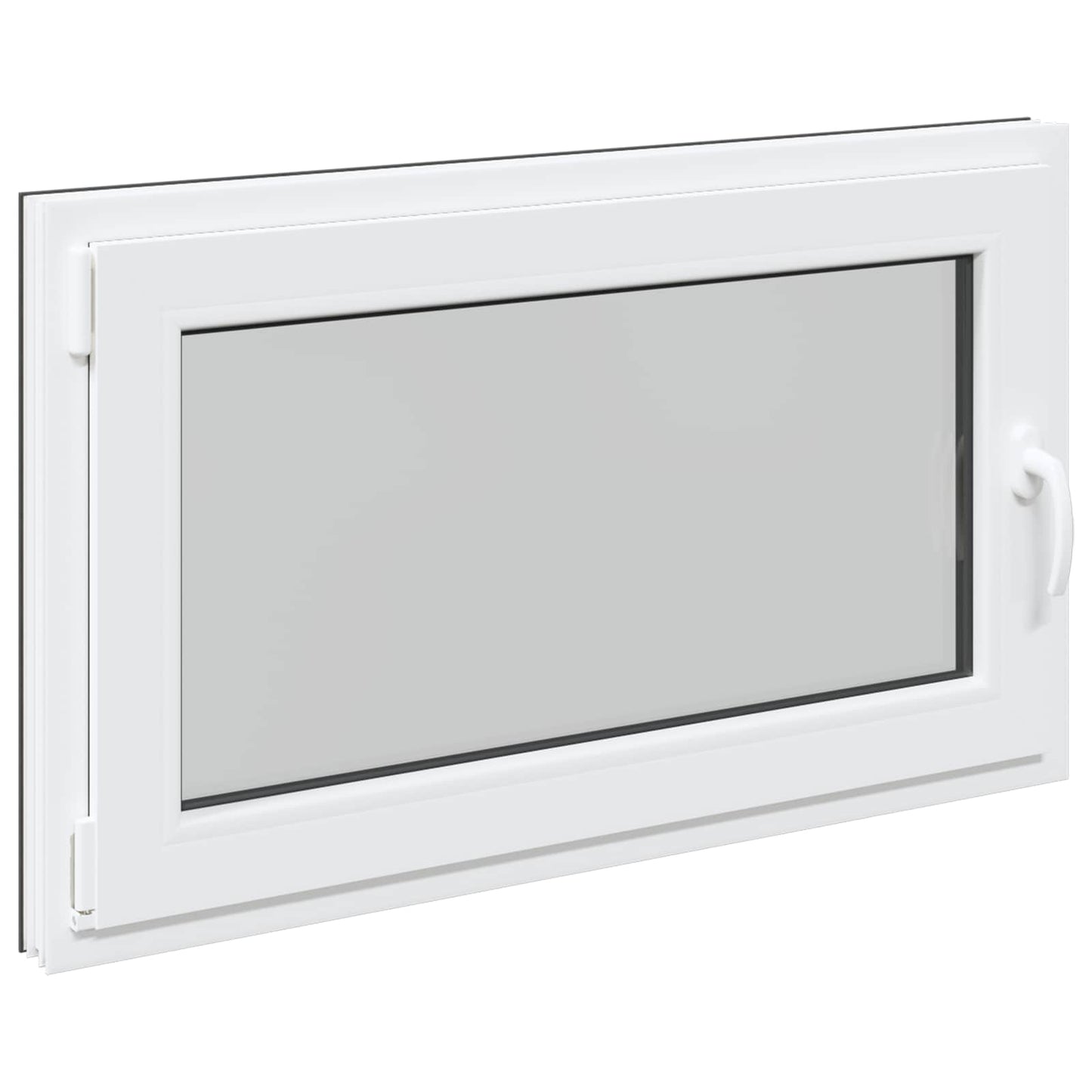 Basement Window RISOR 100 x 70 cm PVC and Glass Anthracite