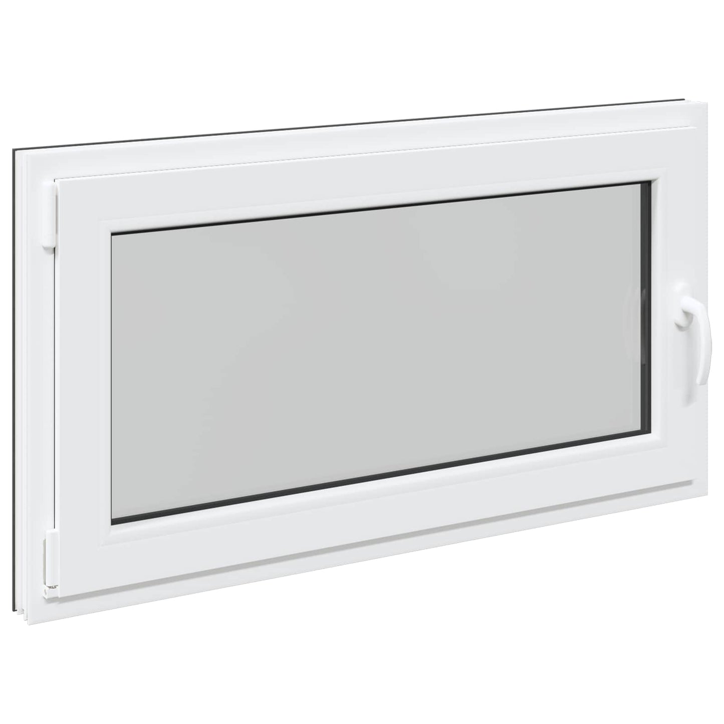 Basement Window RISOR 110 x 50 cm PVC and Glass Anthracite