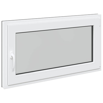 Basement Window RISOR 110 x 60 cm PVC and Glass Anthracite
